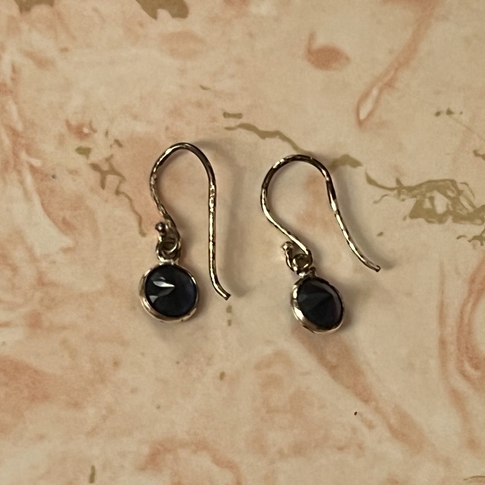 Elegant Silver and Black Dangle Earrings